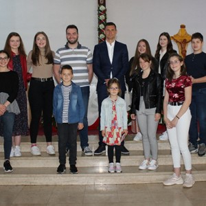 Susret Dejana Lovrena s mladima u Nacionalnom svetištu sv. Josipa